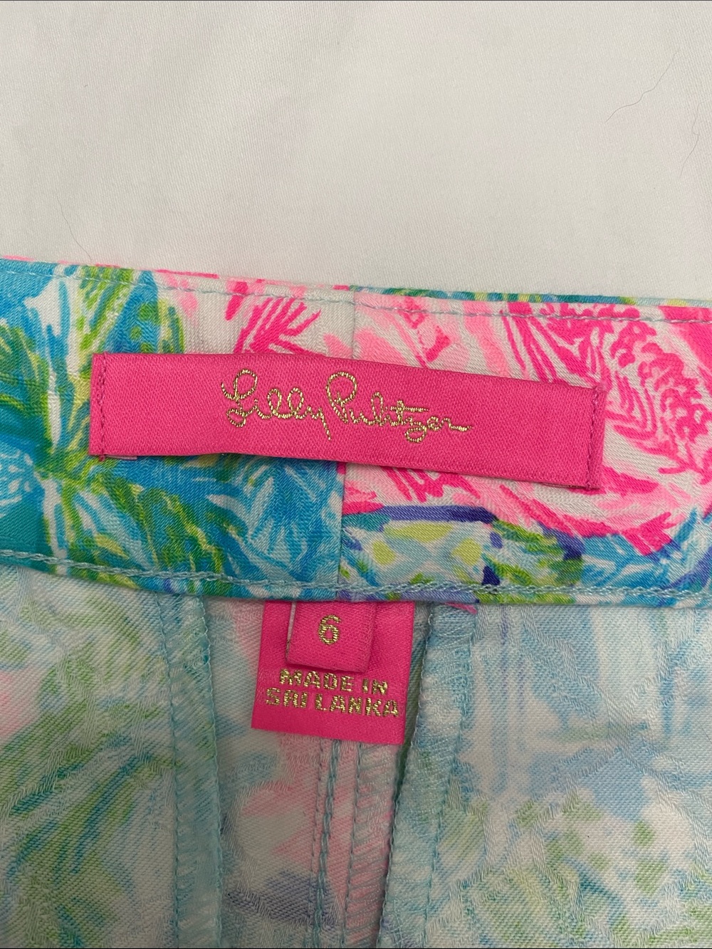 Lilly Pulitzer Women's Straight Leg pants in Pink, Blue, Green - Picture 2 of 7